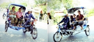laos, moto taxi